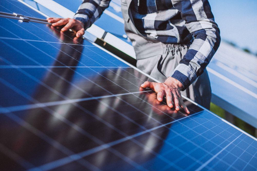 Professional solar panel cleaning service Las Vegas NV - desert dust removal by Desert Window Services