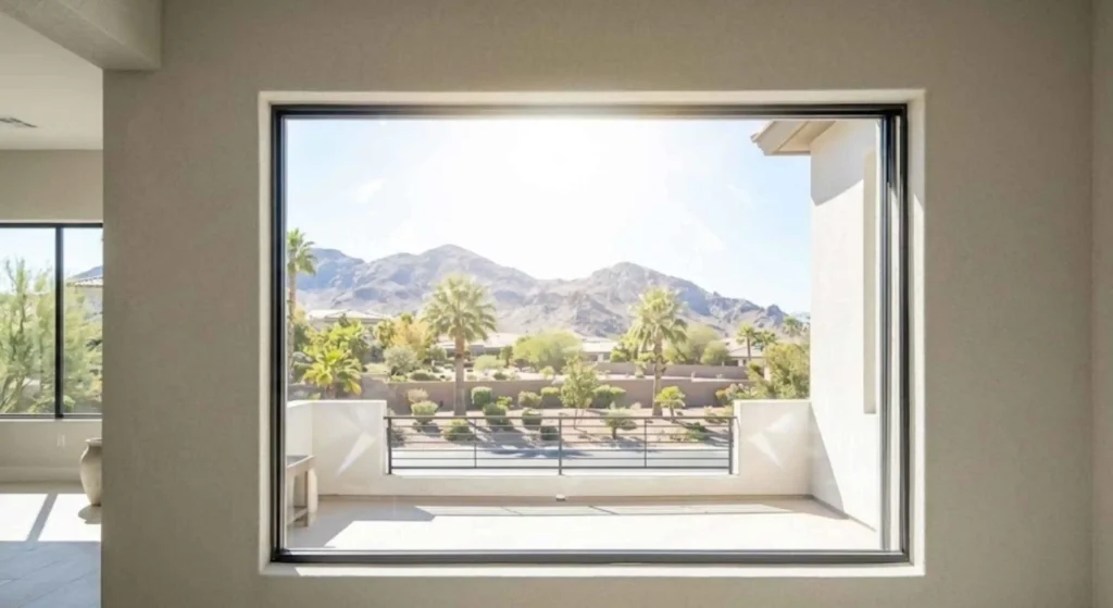 Crystal-clear windows after professional cleaning service