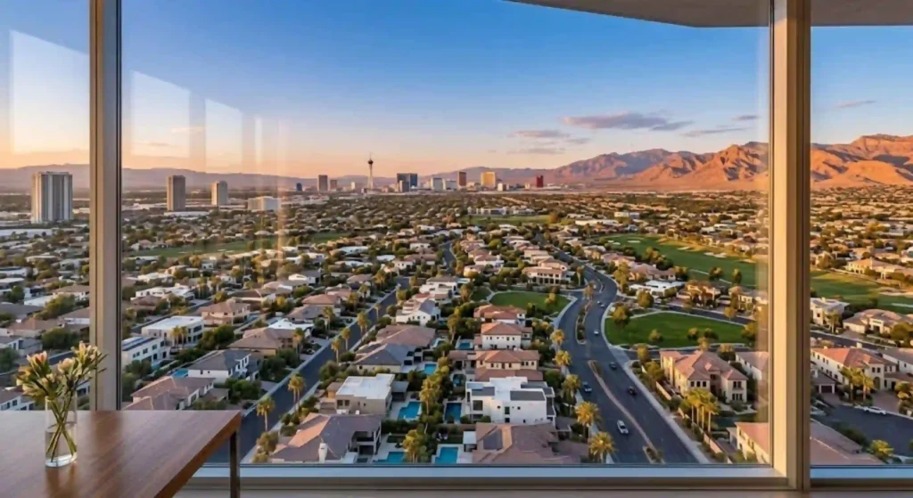 Spotless residential windows after professional cleaning